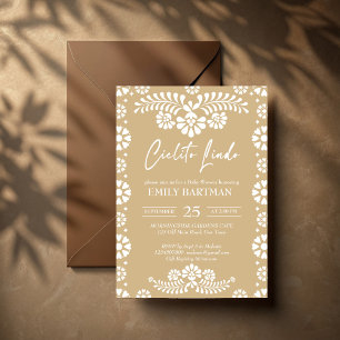 Cielito lindo beige Mexican baby shower favors