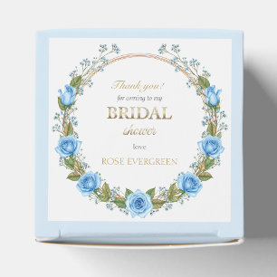 Elegant Blue Roses & Baby’s Breath  Paper Cups