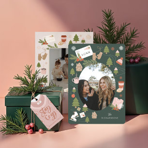 Festive Delivery Postage Envelope To & From Label