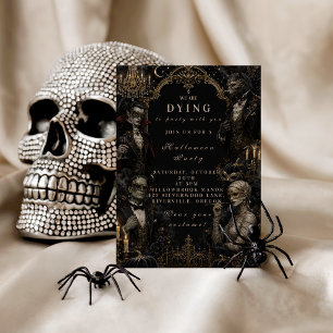 Gothic Monster Halloween Masquerade Invitation