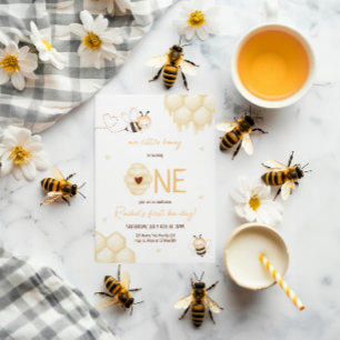 Cute Yellow Bee Honey First Bee-day Welcome Sign