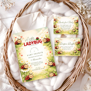 Little Ladybug Garden Celebration Baby Shower Invitation