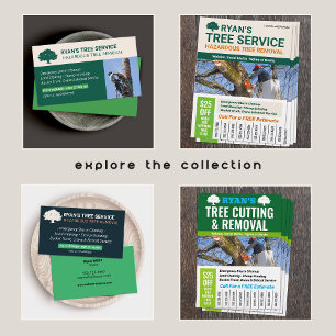 Tree Removal Service Photo Business Card
