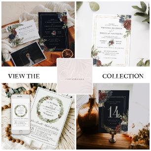 'Tis The Season   Christmas Wedding Invitation