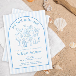 Last Toast on the Coast Blue Country Bachelorette  T-Shirt