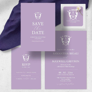 Lavender Wedding Shower Invitations for Couples