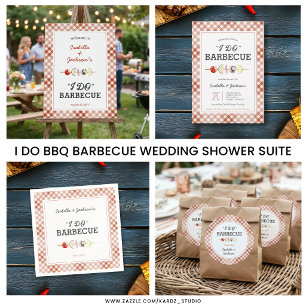I DO BBQ Barbecue Wedding Shower Invitation
