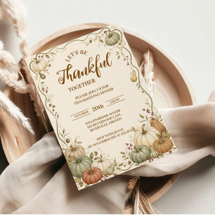 Elegant Heirloom Pumpkin Thanksgiving Menu