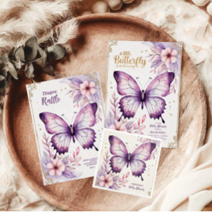 A Little Butterfly Is On Her Way Baby Shower Paper Plates