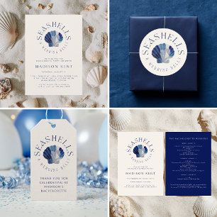 Seashells and Wedding Bells Bachelorette Weekend Invitation