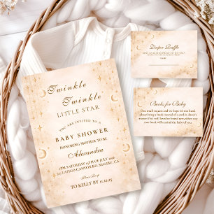 Classic Moonlight Baby Shower Invitation
