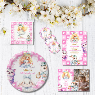 Alice in Wonderland 1st Birthday Onederland  Foam Board