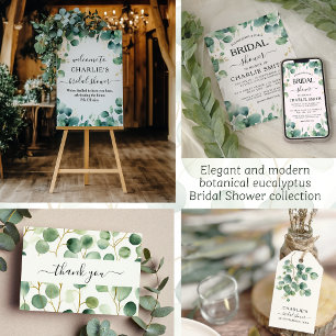 Modern Elegant Greenery Bridal Shower  Favor Tags