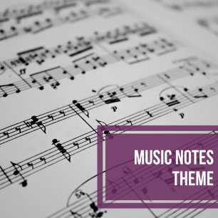 Music Notes Musical Wedding Invitation