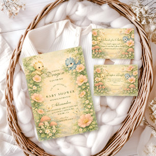 Cute Baby Dragon Fairytale Baby Shower Foam Board