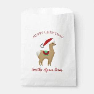 Alpaca Christmas Holiday Postcard