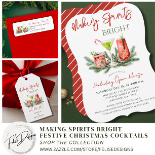 Christmas Cocktail Party Making Spirits Bright  Napkins