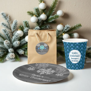 Winter Onederland 1st Birthday Paper Plates