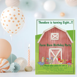 Farm Barn Birthday Party Paper Plates