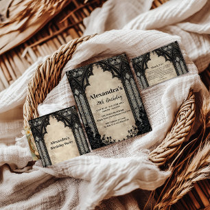 Gothic Chandelier Midnight Birthday Napkins