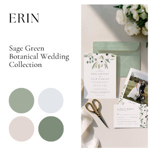 Sage & Dusty Green Eucalyptus Accommodation Enclosure Card