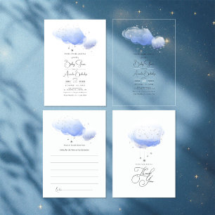 Twinkle Twinkle Little Star Baby Shower Advice Card