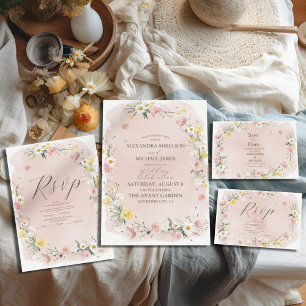 Whimsical Wildflower Meadow Wedding Foam Board