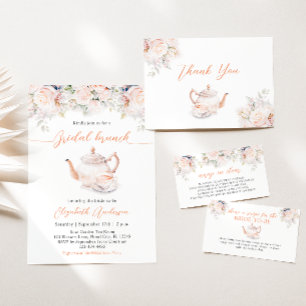 Rose Garden Tea Party Bridal Shower Favor Tags