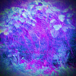 Orb Weaver (Orange)/Cry Here Purple, Leggings