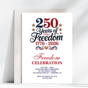 America's 250th Anniversary Party Invitation