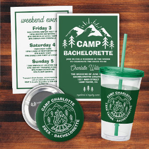 Bridesmaids Badge Custom Camp Bachelorette Button