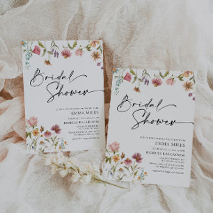 Wildflower Wedding Thank You Card