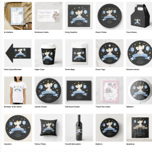 chalk baby elephant STARS BALLOONS two side Hand Fan