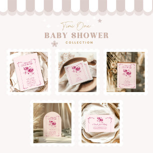 A Tini One Is On The Way Baby Shower Invitation