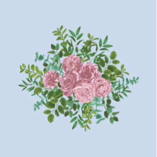Pink Roses Garden Spring Wedding Invitation