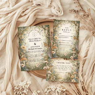 Enchanted Whimsical Woodland Wedding Save The Date