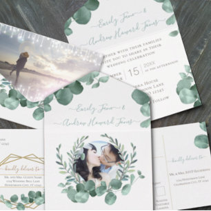 Rustic Wood Vintage Love bird Wedding Invitation