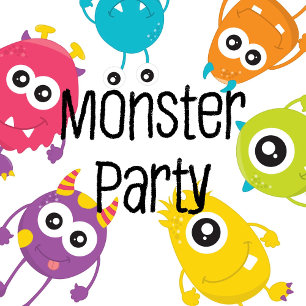 Our Little Monsters Joint Birthday Party Invite