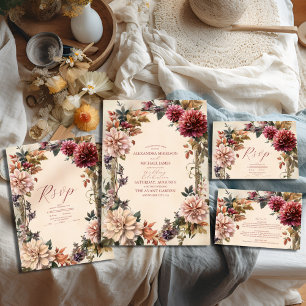 Unique Victorian Royal Floral Wedding  Foam Board