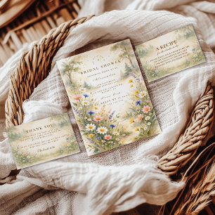 Blush And Blue Meadow Bridal Shower Napkins