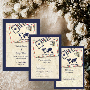global Adventure Destination Wedding welcome Foam Board