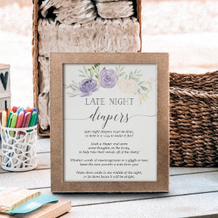 Pastel Purple Baby Shower Invitation