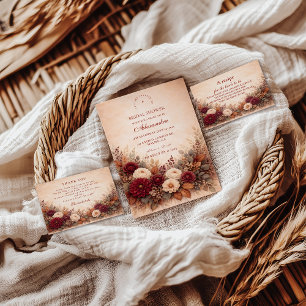 Elegant Autumn Garden Bridal Shower Napkins