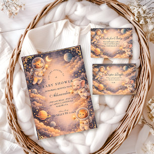 Astronaut Animals Space Baby Shower Napkins