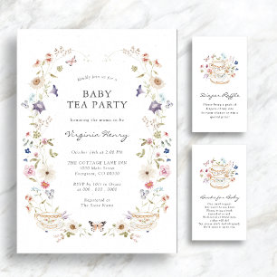 Baby Tea Party Shower Invitation