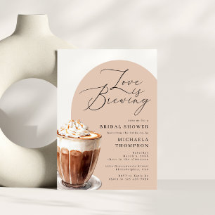 Chic Elegant Love is Brewing Coffee Bridal Shower  Foam Board