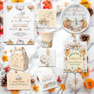 A Little Pumpkin is on the Way - Baby Shower Favor Boxes