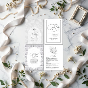 Elegant Vintage Wedding Menu