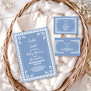 Blue Mexican Cielito Lindo  Baby Shower  Paper Plates