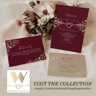 Elegant Burgundy Wedding Seating Chart
